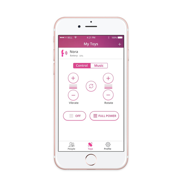 Wibrator Króliczek Sterowany Aplikacją Nora Lovense