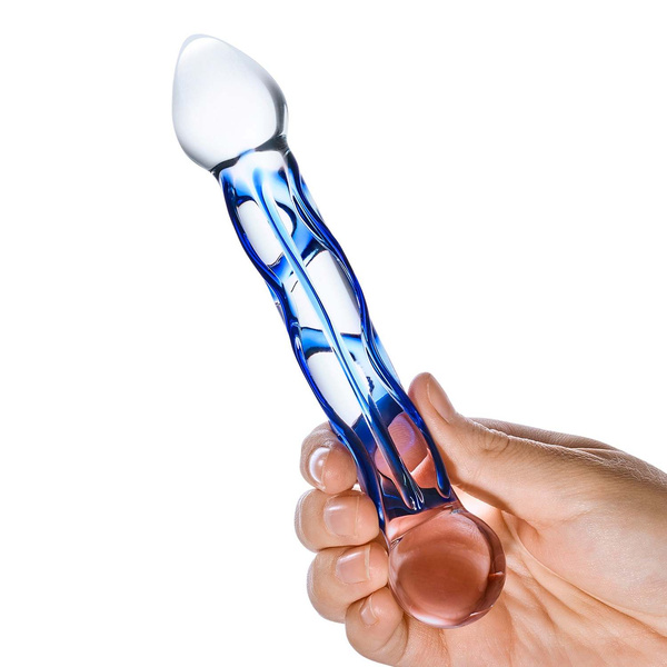 Szklane Dildo Ze Stymulującą Teksturą Full Tip Textured S Dildo Glas
