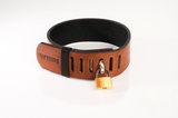 Brown Locking Collar Size S Primal Bond Whips