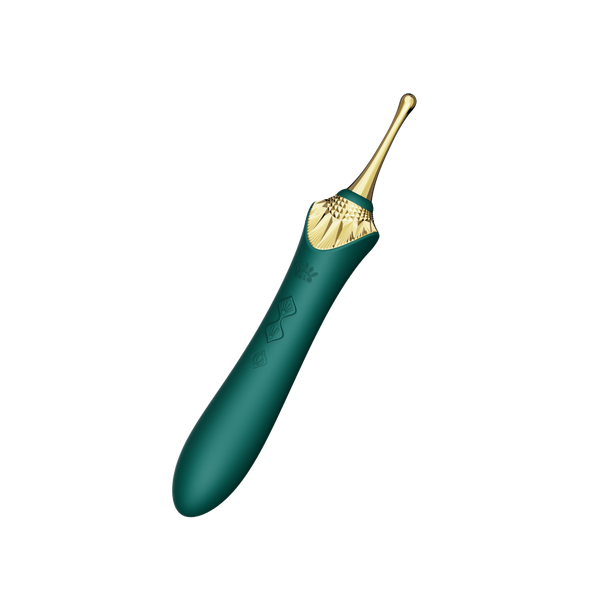 Multifunctional Vibrator Bess 2 Turquoise Green Zalo