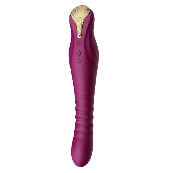 Wibrator King Vibrating Thruster Velvet Purple Zalo
