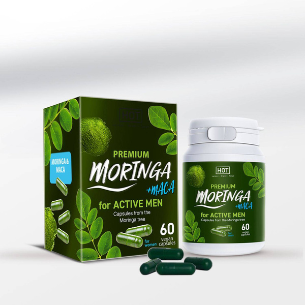 Suplement dla mężczyzn Premium Moringa Active Men Caps 60 Stk. Hot 