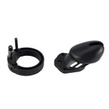 Zestaw Pasów Cnoty Denial Silicone Chastity Cage Set Black Brutus