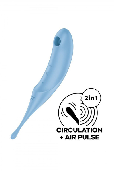 Multifunctional Vibrator Twirling Pro Blue Satisfyer