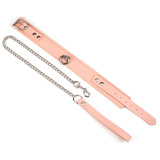 Obróżka Pink Organosilicon Collar With Leash Liebe Seele