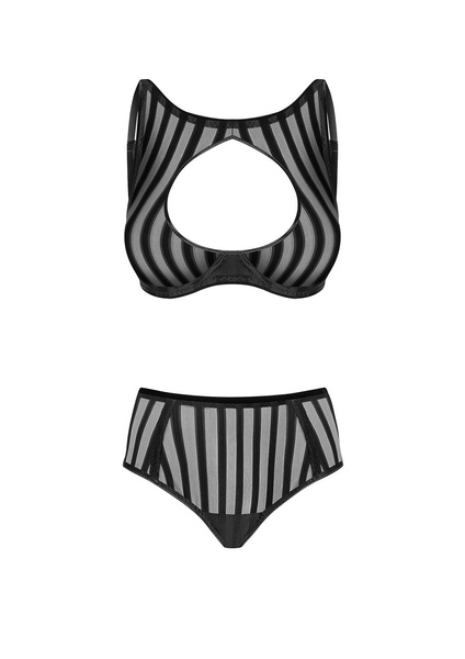  Petitenoir Set bra and brief L Noir Handmade