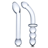 Zestaw Dwóch Szklanych Dild G-Spot Pleasure S Dildo Set 2 Pcs Glas