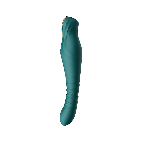 Wibrator King Vibrating Thruster Turquoise Green Zalo