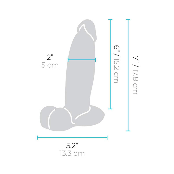 Dildo 17,8 cm Slipskin 7 Inch Girthy B-Vibe