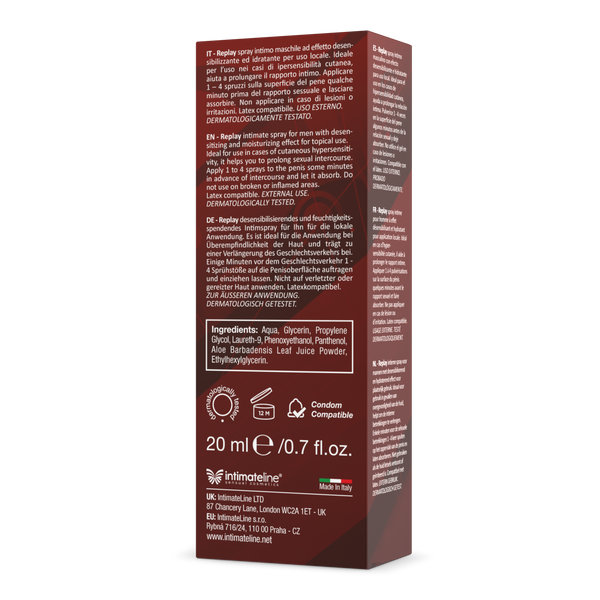 Spray Opóźniający Wytrysk Replay 20Ml IntimateLine