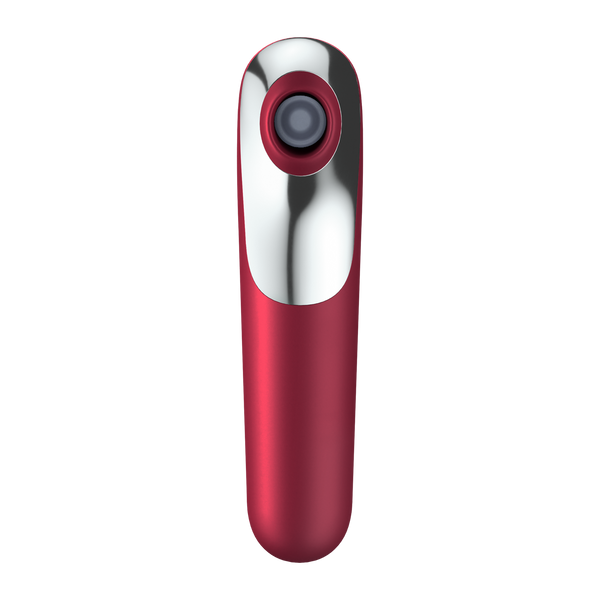 Stymulator łechtaczki z wibratorem Dual Love Red Satisfayer