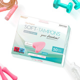 Opakowanie Zbiorcze Tamponów Bezsznurkowych Soft-Tampons Normal Box Of 50 JoyDivision