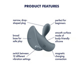 Wibrator analny Booty Absolute Beginners 2 Satisfyer