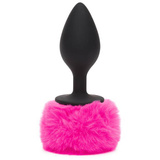 Happy Rabbit Bunny Tail Butt Plug Black Large