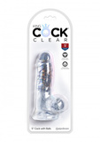 5 Inch Cock With Balls Transparant King Cock