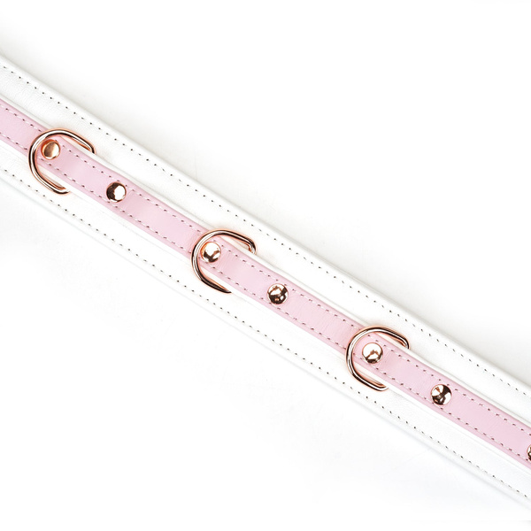 Liebe Seele White & Pink Fairy Goat Leather Collar