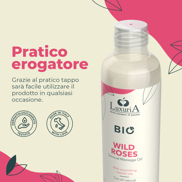 Olejek Do Masażu Luxuria Bio Oil Wild Roses 100 Ml IntimateLine