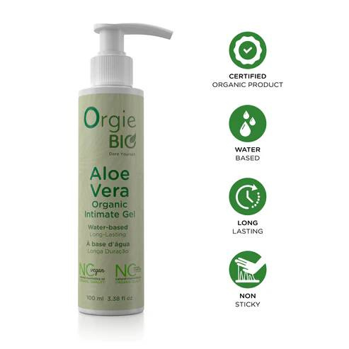 Żel Intymny Bio Aloe Vera Organic Intimate Gel 100Ml Orgie