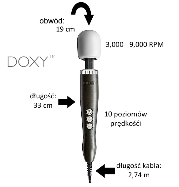 Wibrator Różdżka Original Massager Pink Doxy