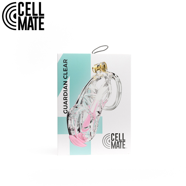 Pas cnoty Guardian Chastity Cage Clear Size 4 CELLMATE