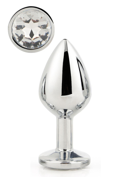 DREAMTOYS GLEAMING LOVE SILVER PLUG MEDIUM