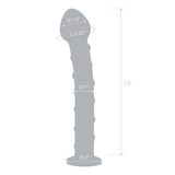 Glas - Blue Spiral Glass Dildo