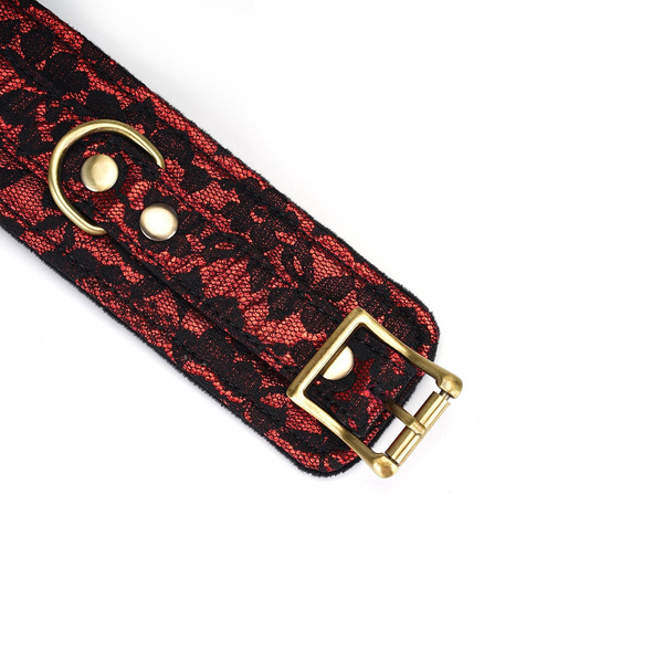 Kajdanki Victorian Garden Lace And Velvet Wrist Cuffs Liebe Seele