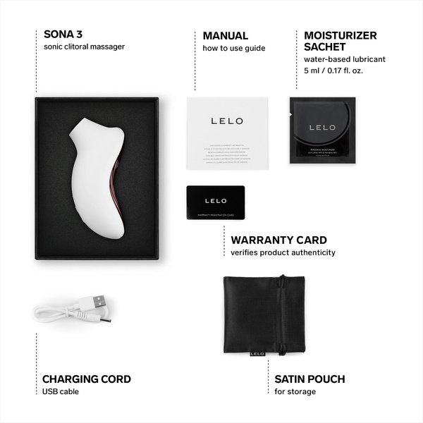 Stymulator łechtaczki sterowany aplikacją Sona 3 Cream LELO 