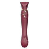 Wibrator Legend Queen Set G-Spot Pulse Wave Wine Red Zalo