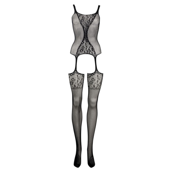Bodystocking Fishnet And Lace Black 022 Os Le Désir