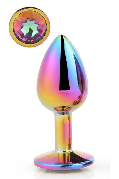 DREAMTOYS ANAL PLUG GLEAMING LOVE MULTICOLOUR PLUG SMALL