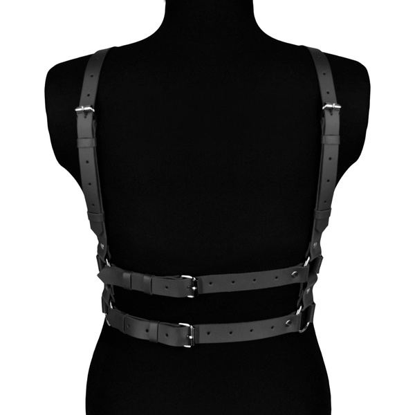Leather harness  Salma black