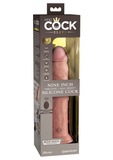 Sterowany Pilotem Miękki Silikonowy Wibrator Z Twardszym Rdzeniem 9 Inch Dual Density Vibe Cock Light King Cock