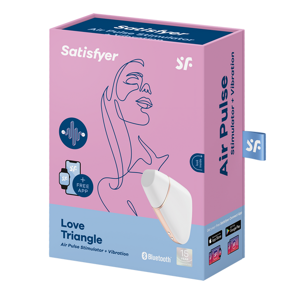 Clitoral Stimulator with App Love Triangle White Satisfyer