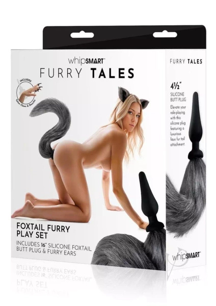Whipsmart Plug Grey Fox Tail Set