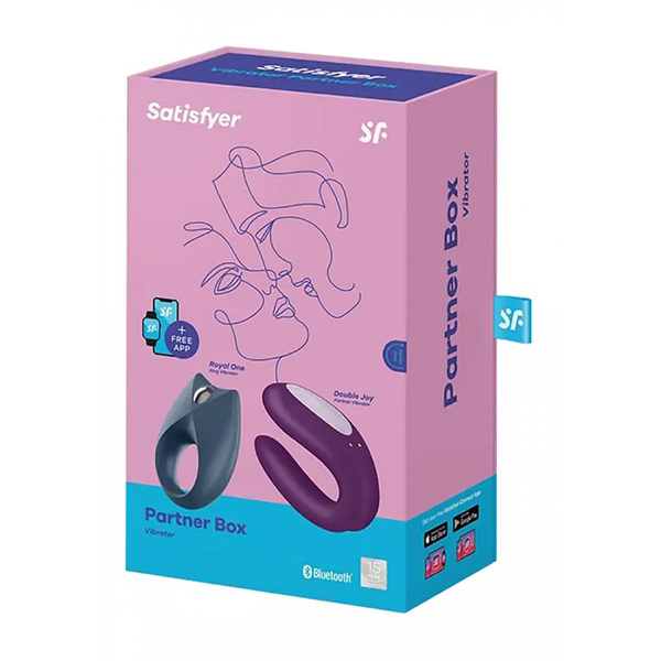 Zestaw Wibrator I Pierścień Erekcyjny Partner Box 2 Satisfyer