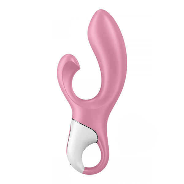 Pompowany wibrator Air Pump Bunny 2 light red Satisfyer