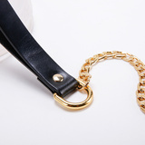 Gold Leash with Leather Handle Upko Leash UPKO