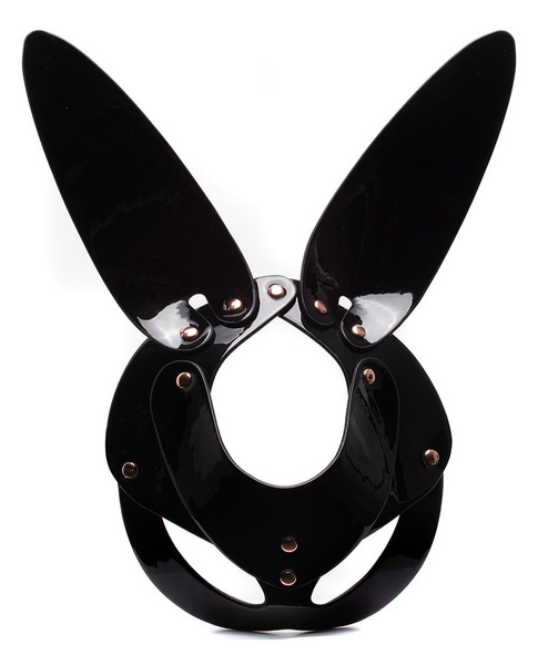 Maska królika Bunny Mask Black Kinky Diva