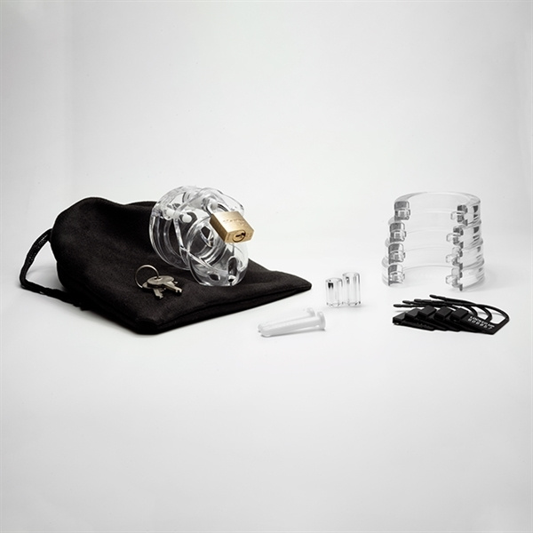 Poliwęglanowy Pas Cnoty Mini Me Chastity Cage Clear CB-X