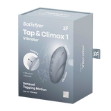 Wibrator Tap & Climax 1 Niebieskoszary Satisfyer