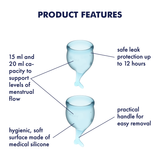 Menstrual Cups Feel Secure Menstrual Cup Set Satisfyer