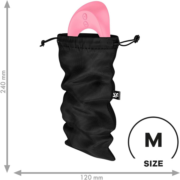 Treasure Bag M Black Satisfyer erotic toy storage bag