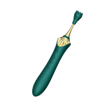 Multifunctional Vibrator Bess 2 Turquoise Green Zalo
