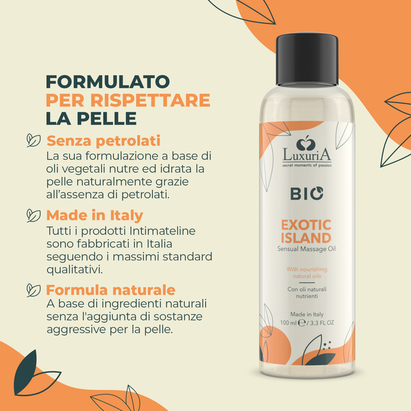 Olejek Do Masażu Luxuria Bio Oil Exotic Island 100 Ml IntimateLine