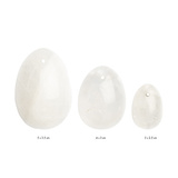 Set of Yoni Eggs from Clear Quartz Yoni Egg Set Clear Quartz (L-M-S) La Gemmes