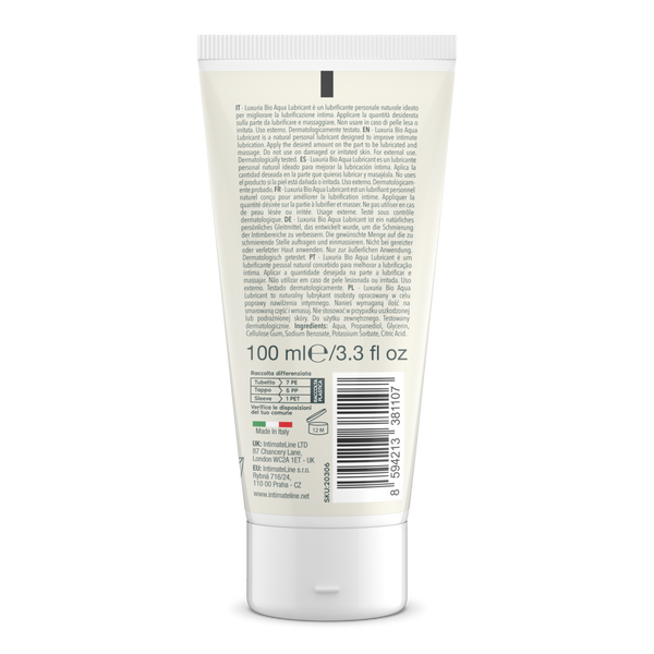 IntimateLine Luxuria BIO Aqua Lubricant 100 ml