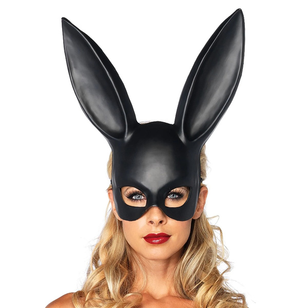 Masquerade Rabbit Mask Black Leg Avenue