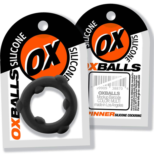  [SIL] SPINNER Cockring Black Oxballs
