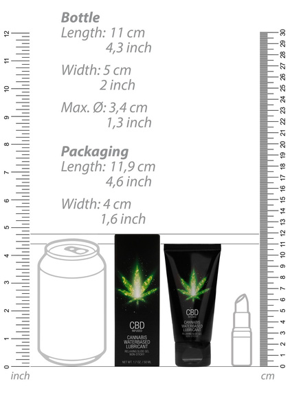 Shots Cbd Cannabis Waterbased Lubricant 50 Ml PharmQuests by Shots